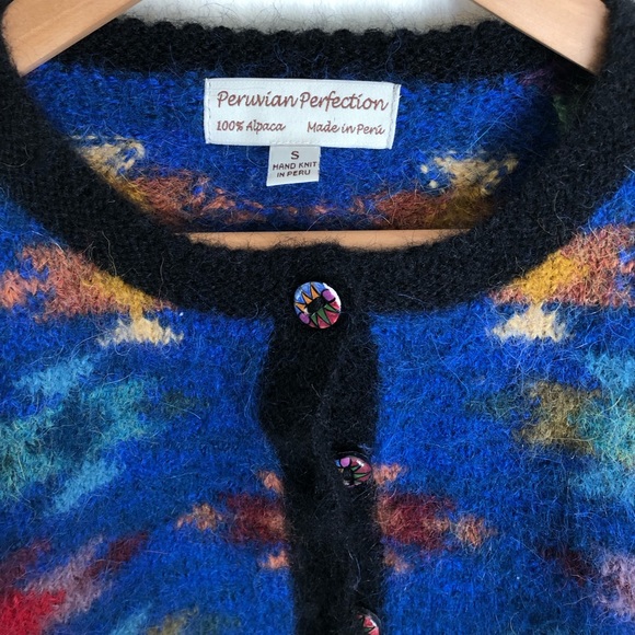 100% alpaca vibrant cardigan - Picture 6 of 16